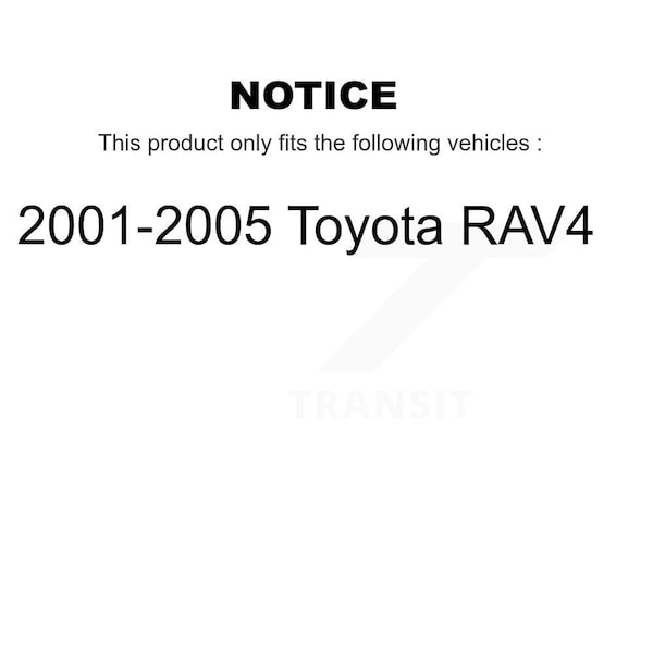 Front Wheel Bearing And Link Kit For 2001-2005 Toyota RAV4